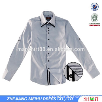New style shirt high collar design for men fashion clothing